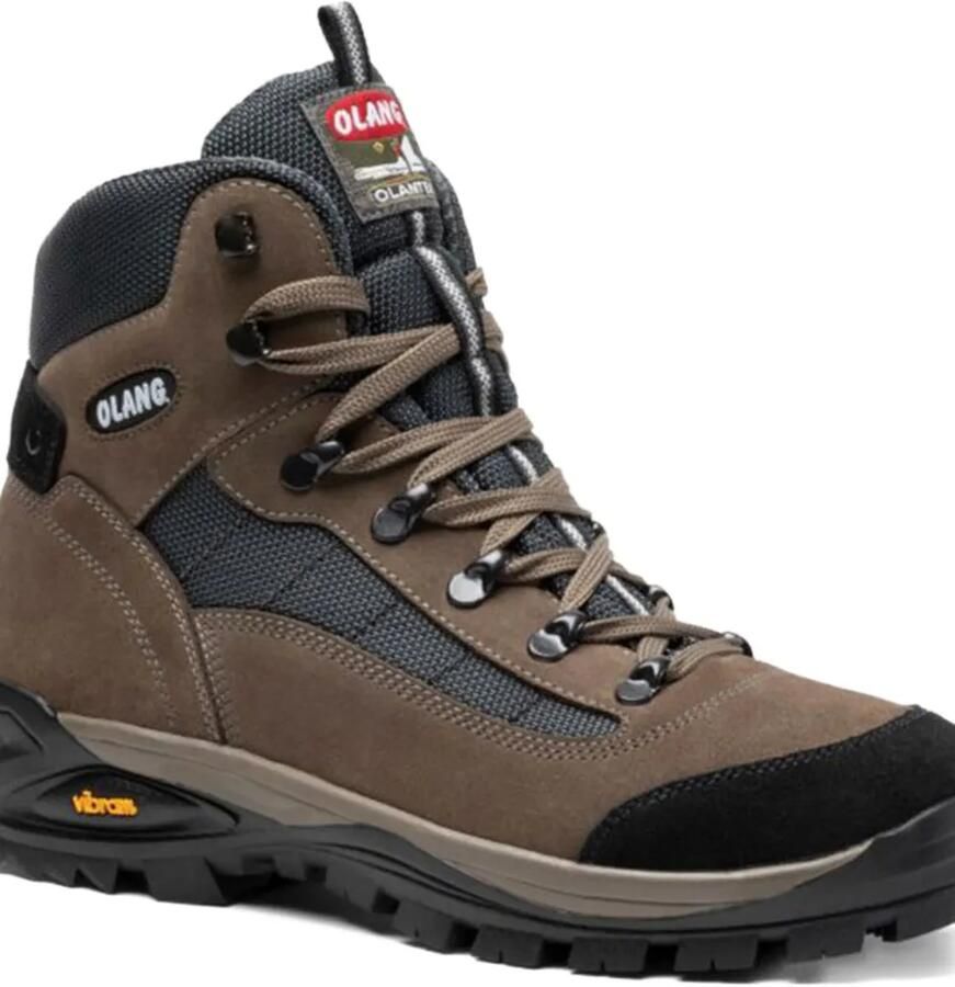 OLANG Tarvisio Tex Safari sneakers met vlakken Bruin