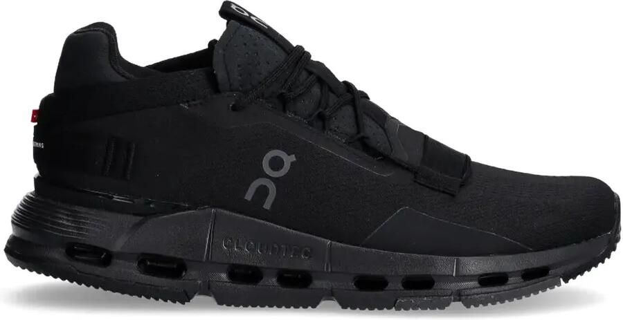 On Cloudnova 2 "Black" sneakers Zwart
