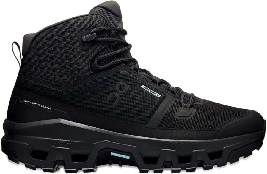 On Cloudrock Mid WP "Black" sneakers Zwart