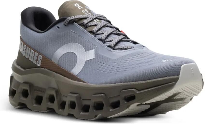 On x Pleasures x The Loop Cloudm ster 2 "Mist Olive" sneakers Grijs - Foto 2