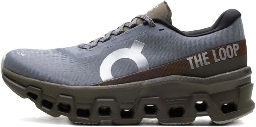 On x Pleasures x The Loop Cloudm ster 2 "Mist Olive" sneakers Grijs - Foto 3