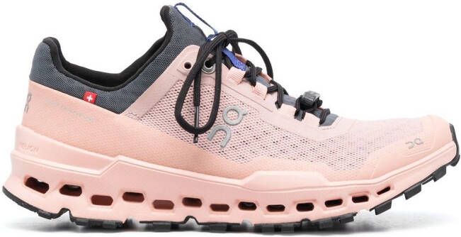 On Running Cloudutra sneakers met mesh vlak Roze