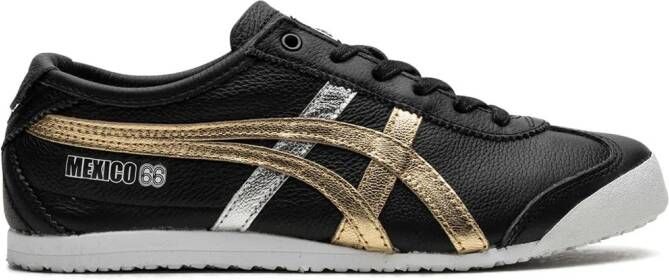 Onitsuka Tiger "Mexico 66 Black Gold Silver sneakers" Zwart