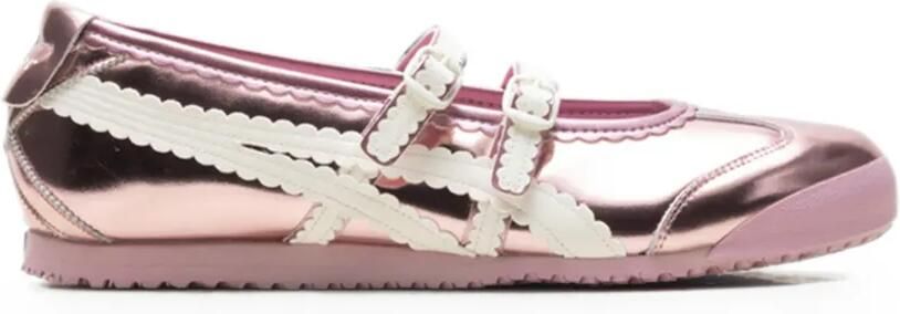 Onitsuka Tiger Mexico 66 sneakers met metallic effect Roze