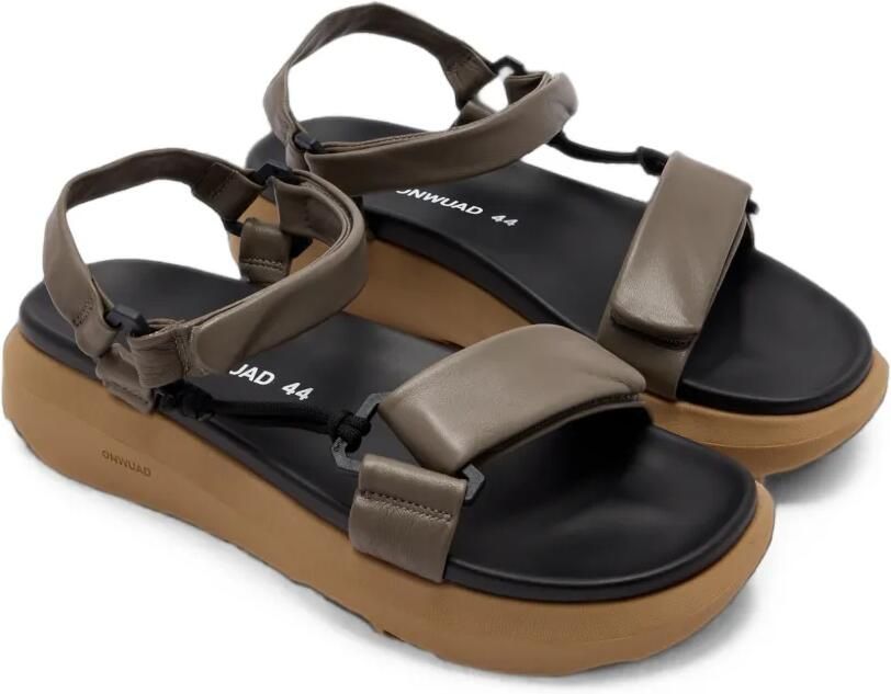 ONWUAD Jules leren sandalen Grijs - Foto 3