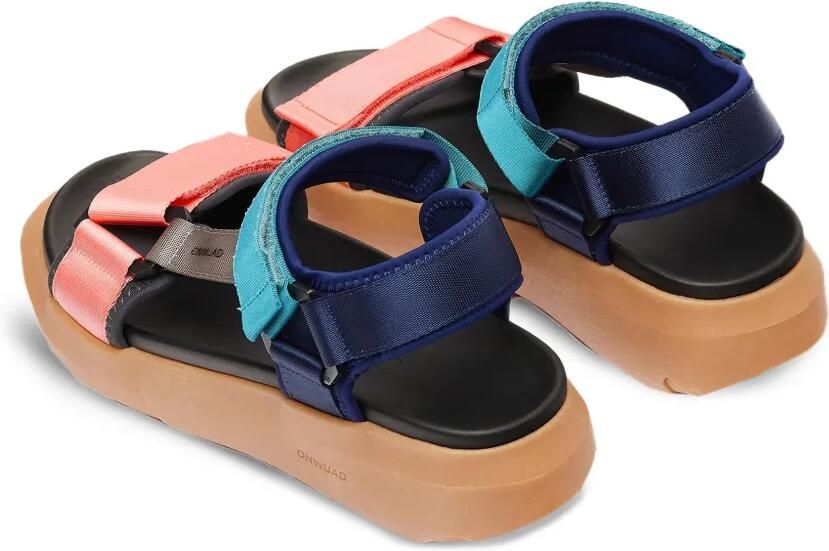ONWUAD Sandalen met plateauzool en lint Blauw - Foto 3