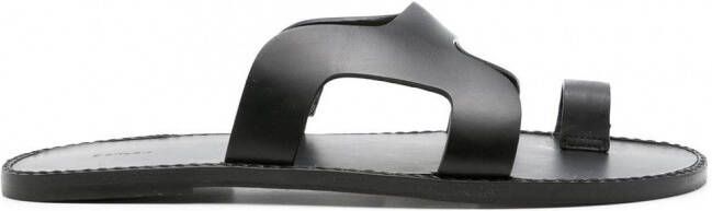 Osklen Leren sandalen Zwart