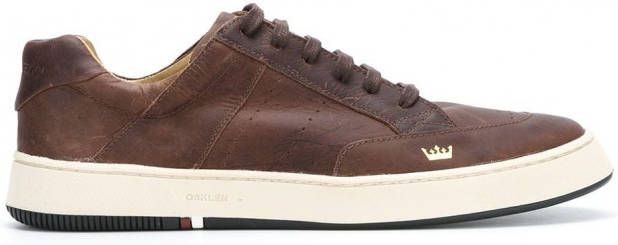 Osklen leren sneakers Bruin