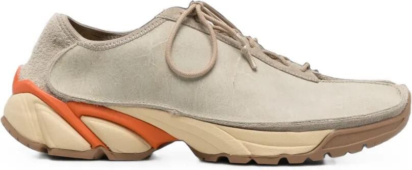 OUR LEGACY Klove sneakers van gewaxt rundleer Beige