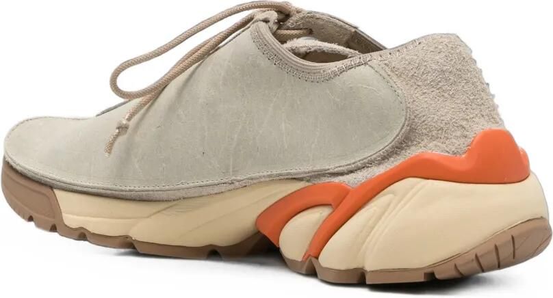 OUR LEGACY Klove sneakers van gewaxt rundleer Beige - Foto 2