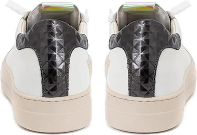 P448 John leren sneakers met geperforeerde details Wit - Foto 2
