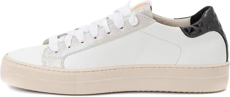P448 John leren sneakers met geperforeerde details Wit - Foto 4
