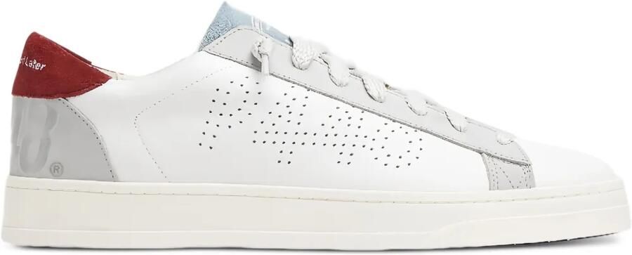 P448 Sneakers met geperforeerd logo Wit