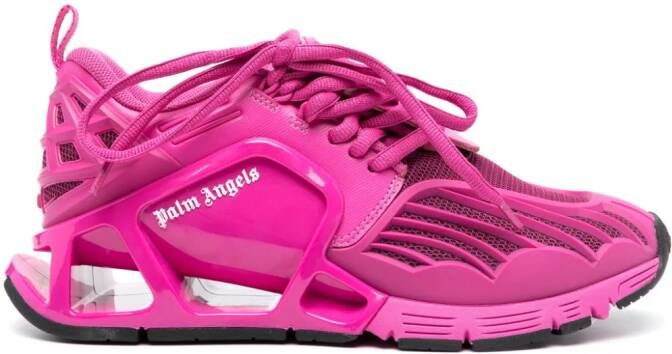 Palm Angels Palm Web low-top sneakers Roze