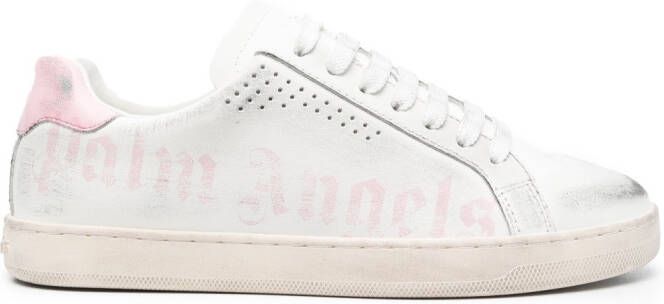 Palm Angels Sneakers met logoprint Wit