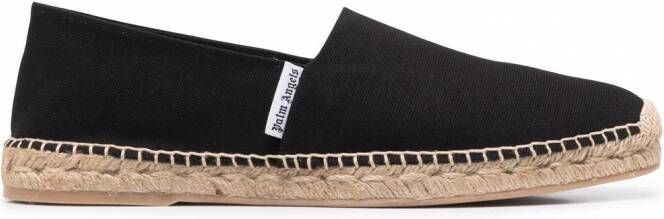 Palm Angels Espadrilles met logopatch Zwart