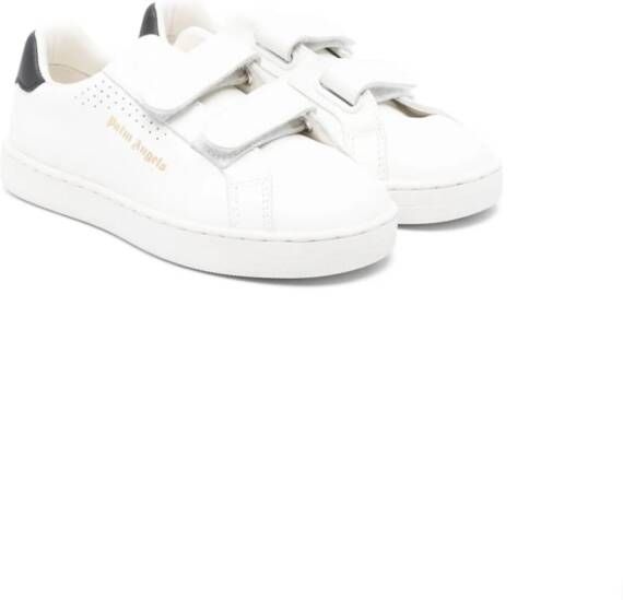 Palm Angels Kids Palm One leren sneakers Wit