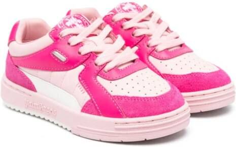 Palm Angels Kids Geperforeerde sneakers Roze