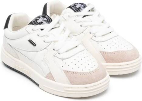 Palm Angels Kids Geperforeerde sneakers Wit