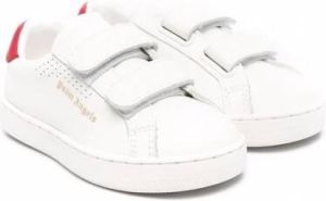 Palm Angels Kids Tennis sneakers met klittenband Wit