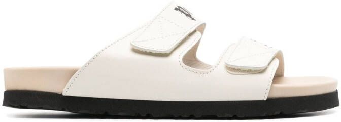 Palm Angels Sandalen met logoprint Wit