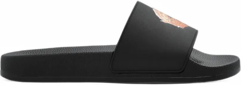 Palm Angels Bear-motif slides Zwart