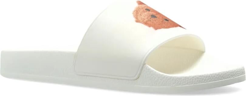 Palm Angels Bear-patch slides Wit - Foto 4