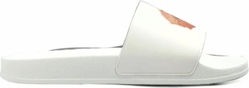 Palm Angels Bear-print slides Wit