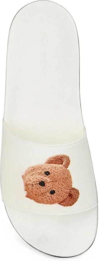 Palm Angels Bear-print slides Wit - Foto 3