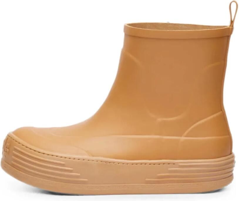 Palm Angels Enkellaarzen met ronde neus Beige