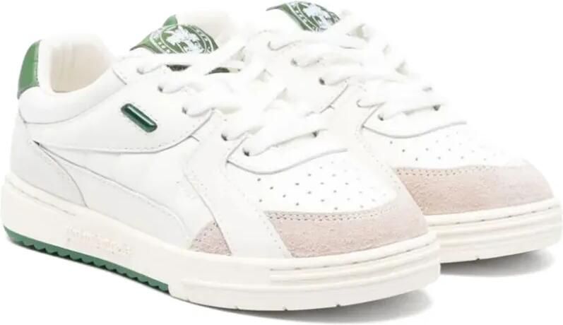 Palm Angels Kids Sneakers met logopatch en vlakken Wit