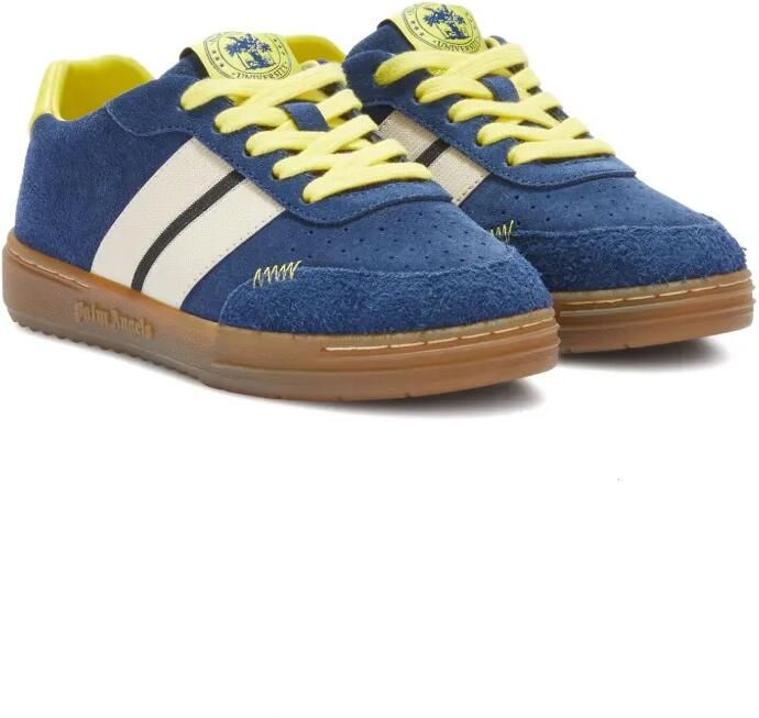 Palm Angels Kids University Track suède sneakers Blauw