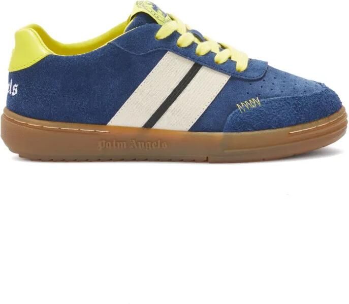 Palm Angels Kids University Track suède sneakers Blauw - Foto 4