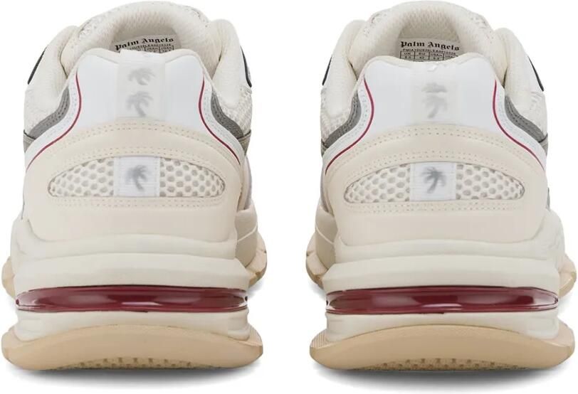 Palm Angels Leren sneakers met mesh vlakken Beige - Foto 2