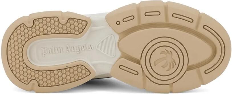 Palm Angels Leren sneakers met mesh vlakken Beige - Foto 4