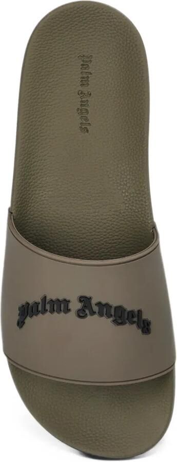 Palm Angels logo-appliqué slides Groen - Foto 3