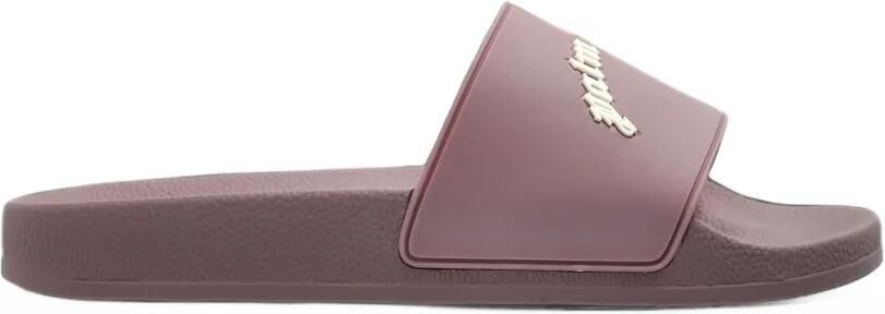 Palm Angels logo-detail slides Paars