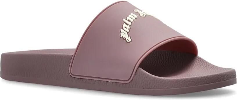 Palm Angels logo-detail slides Paars - Foto 4