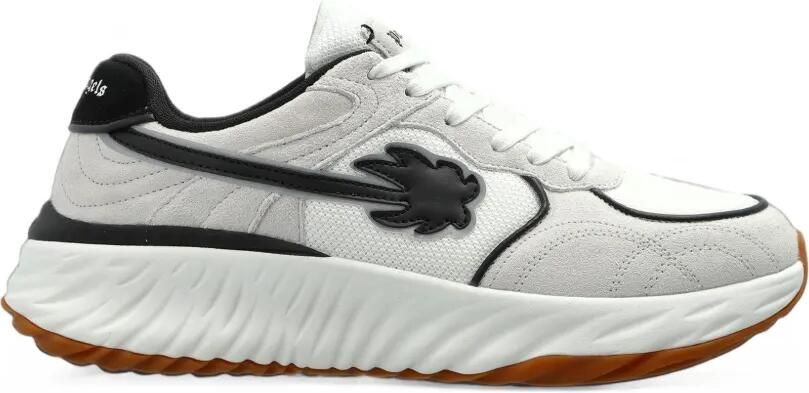 Palm Angels logo-patch panelled sneakers Wit