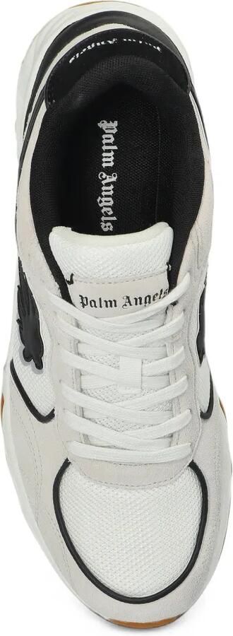 Palm Angels logo-patch panelled sneakers Wit - Foto 5
