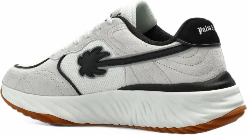 Palm Angels logo-patch panelled sneakers Wit - Foto 4