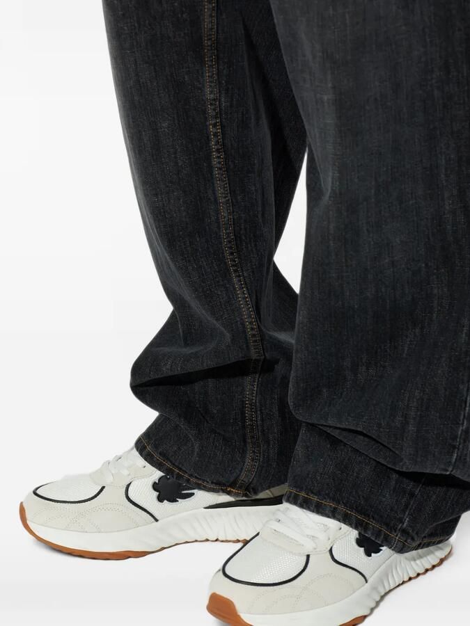 Palm Angels logo-patch panelled sneakers Wit - Foto 2