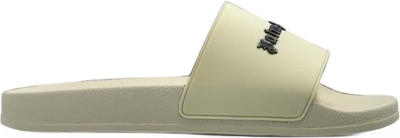 Palm Angels logo-plaque slides Beige