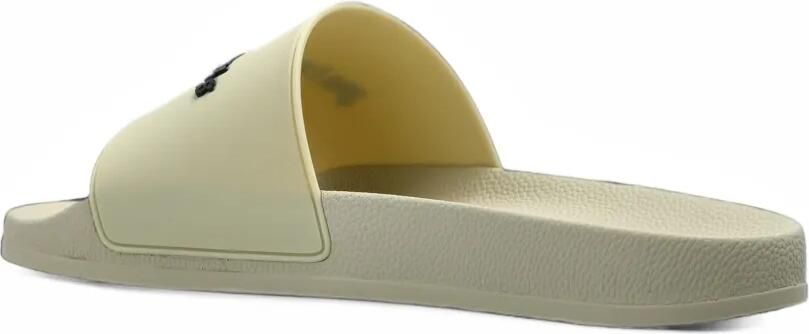 Palm Angels logo-plaque slides Beige - Foto 4