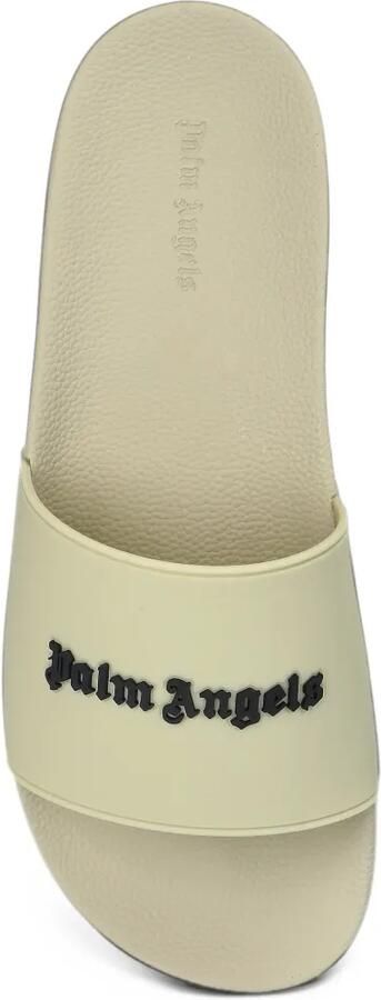 Palm Angels logo-plaque slides Beige - Foto 3