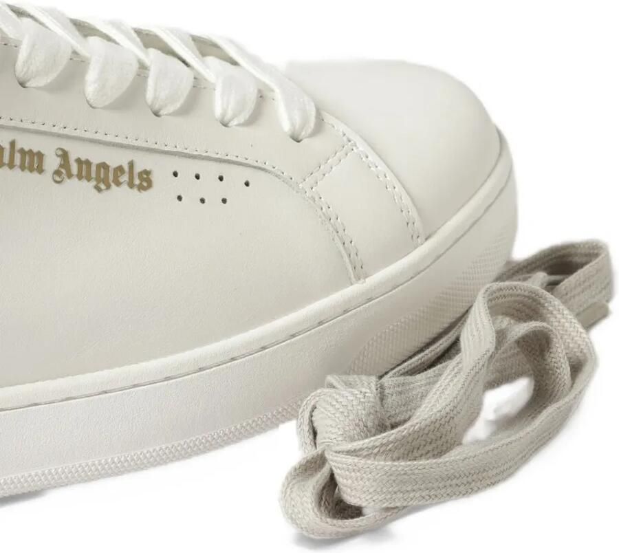 Palm Angels logo-print leather sneakers Wit - Foto 2