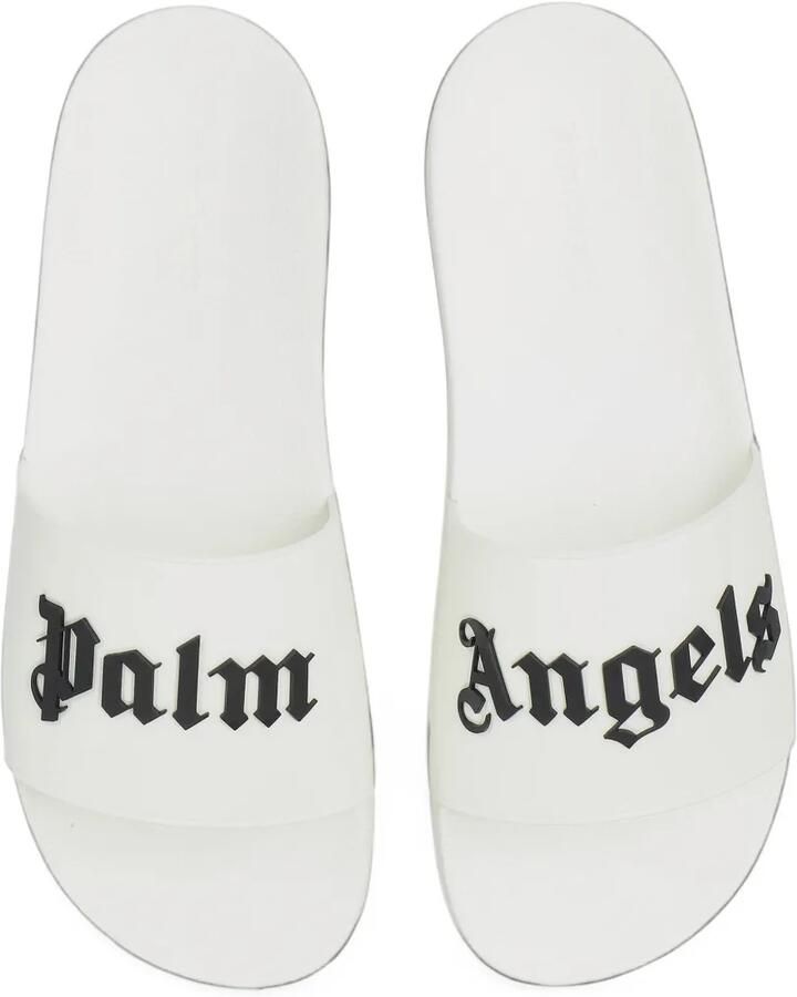 Palm Angels logo-print sliders Wit - Foto 2
