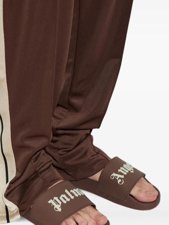 Palm Angels logo-print slides Bruin - Foto 2