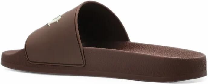 Palm Angels logo-print slides Bruin - Foto 5