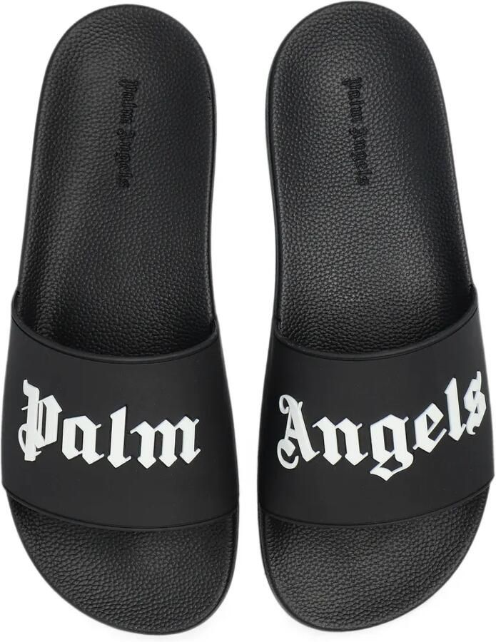 Palm Angels logo-print slides Zwart - Foto 2